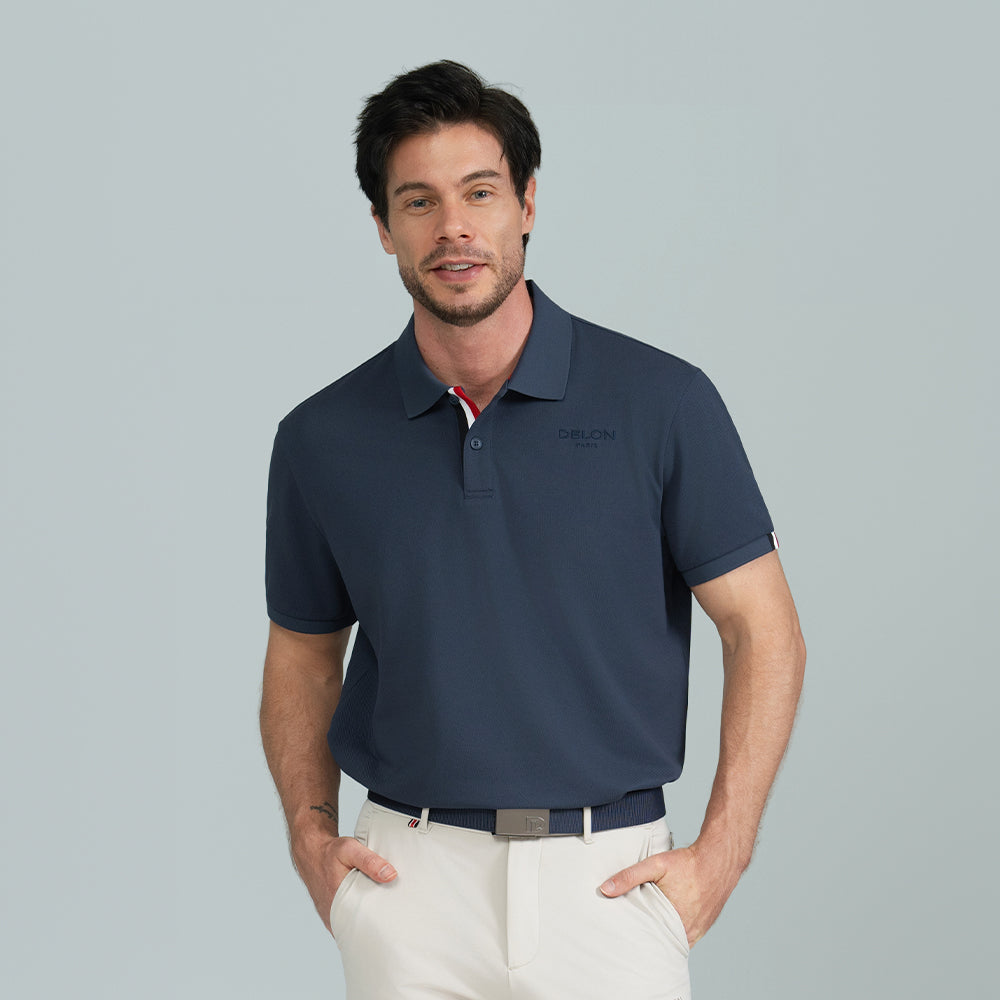 DELON Piqué Classic Stripe Men Polo