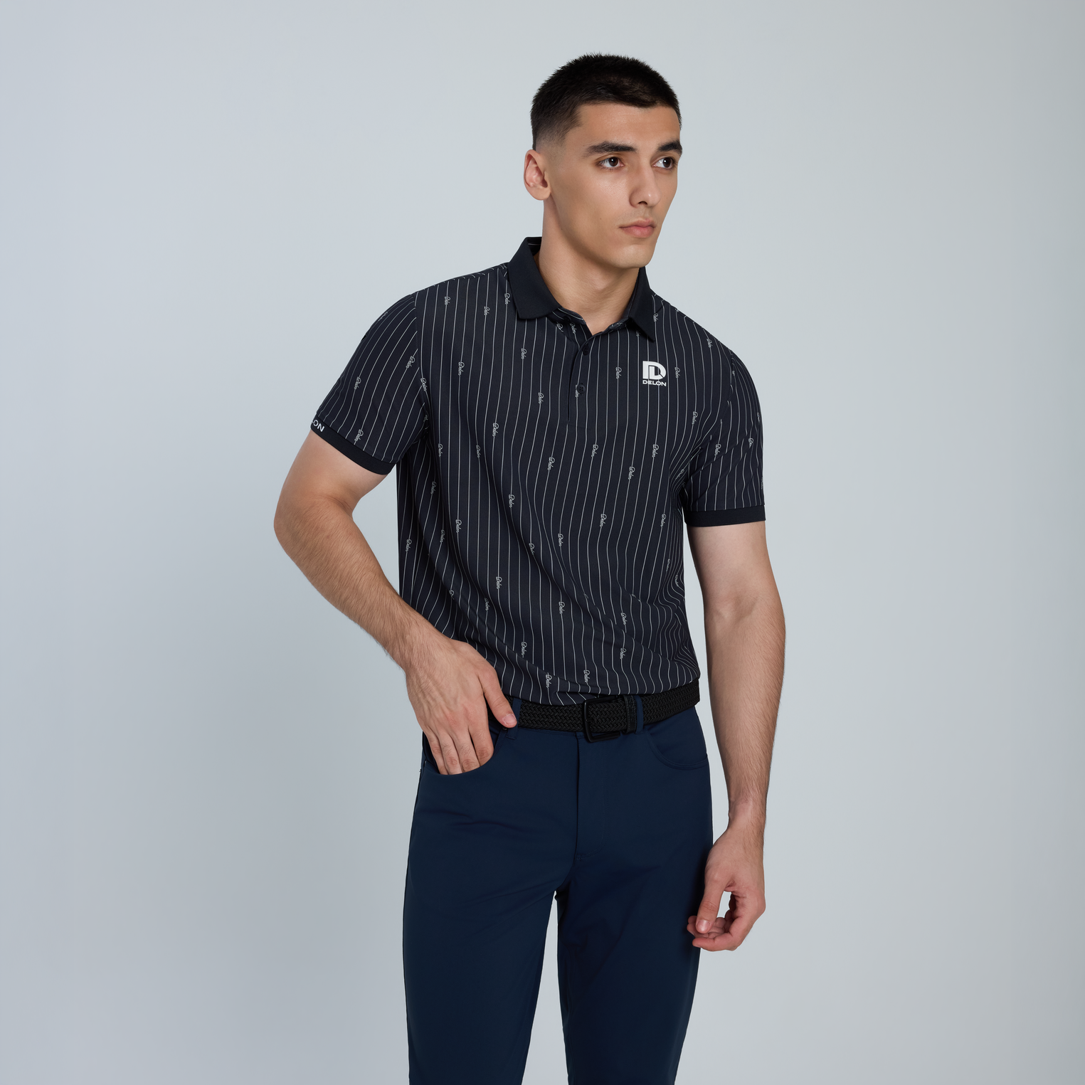 Pinstripe Performance Men Polo