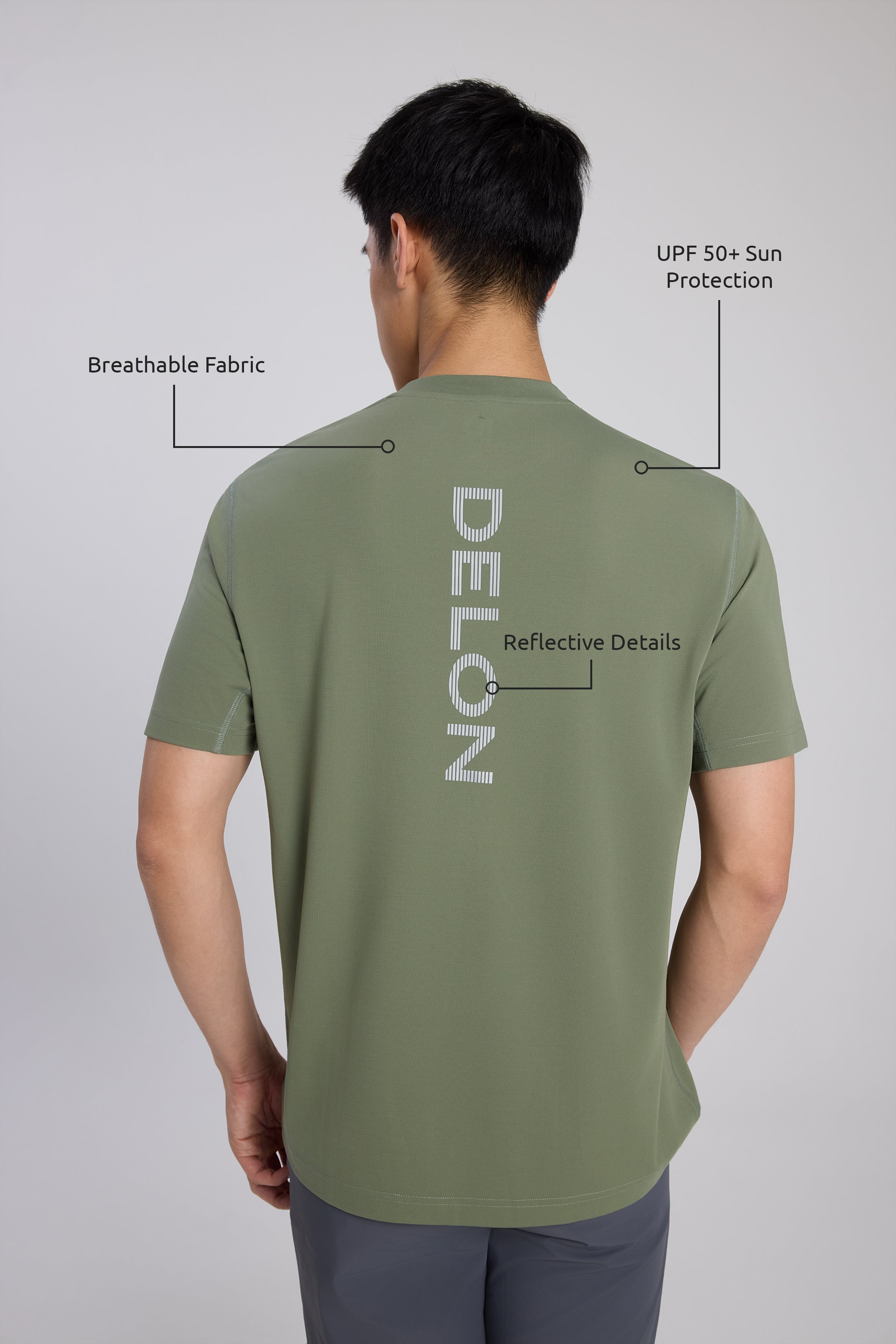 Reflective Performance Edge Crew Men Tee