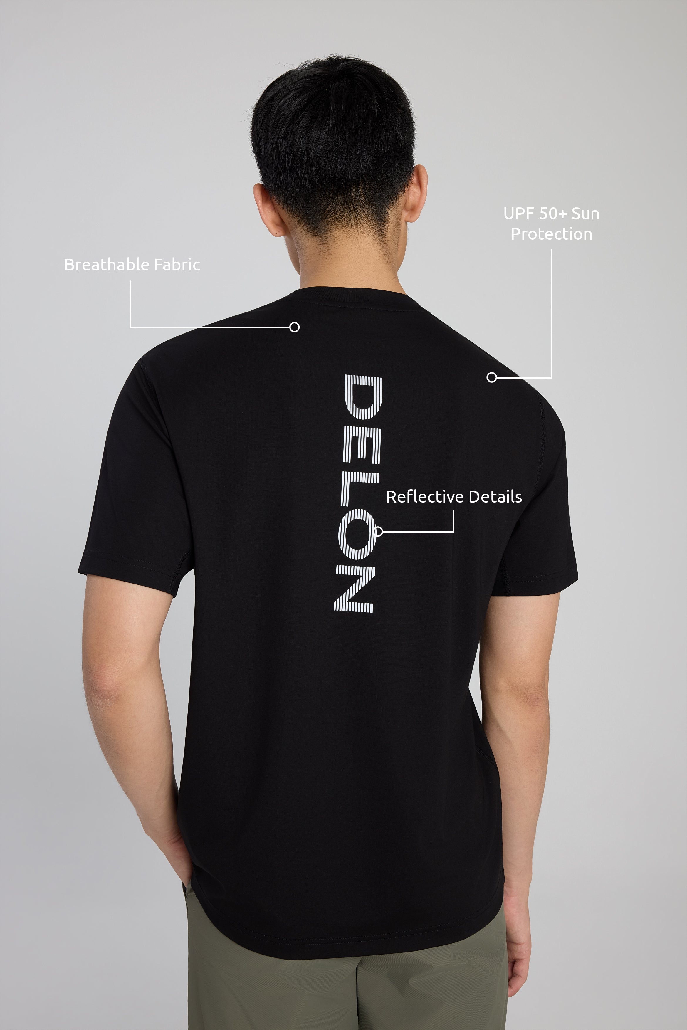 Reflective Performance Edge Crew Men Tee