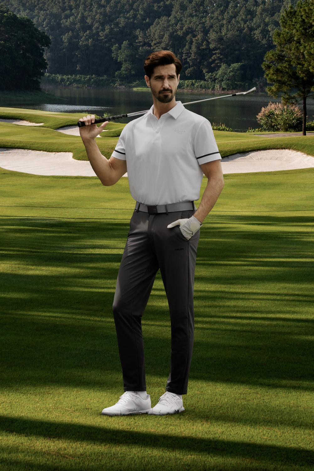 AeraFlex Performance Solid Line Men Polo