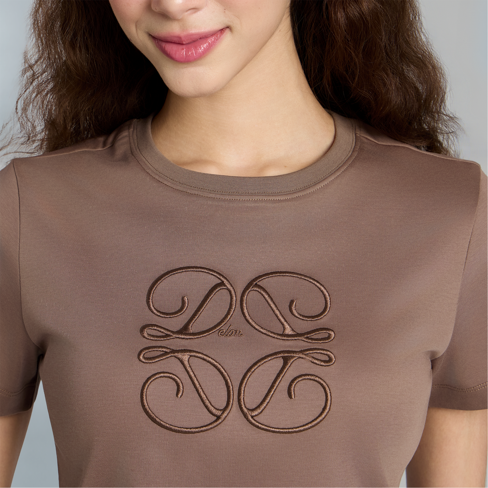 Embroidery Relaxed Short Sleeve Women Tee