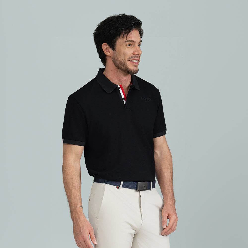 DELON Piqué Classic Stripe Men Polo