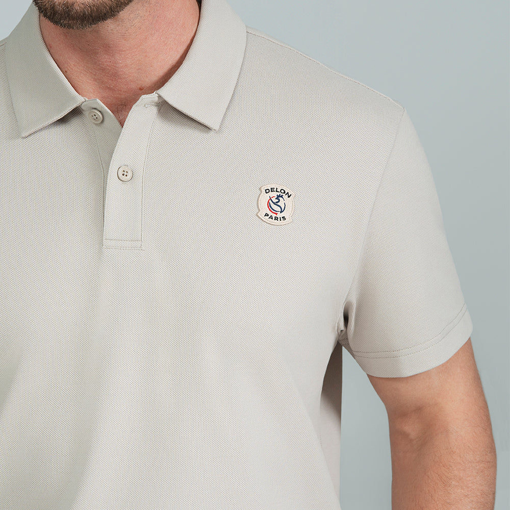 Piqué Logo Patch Men Polo
