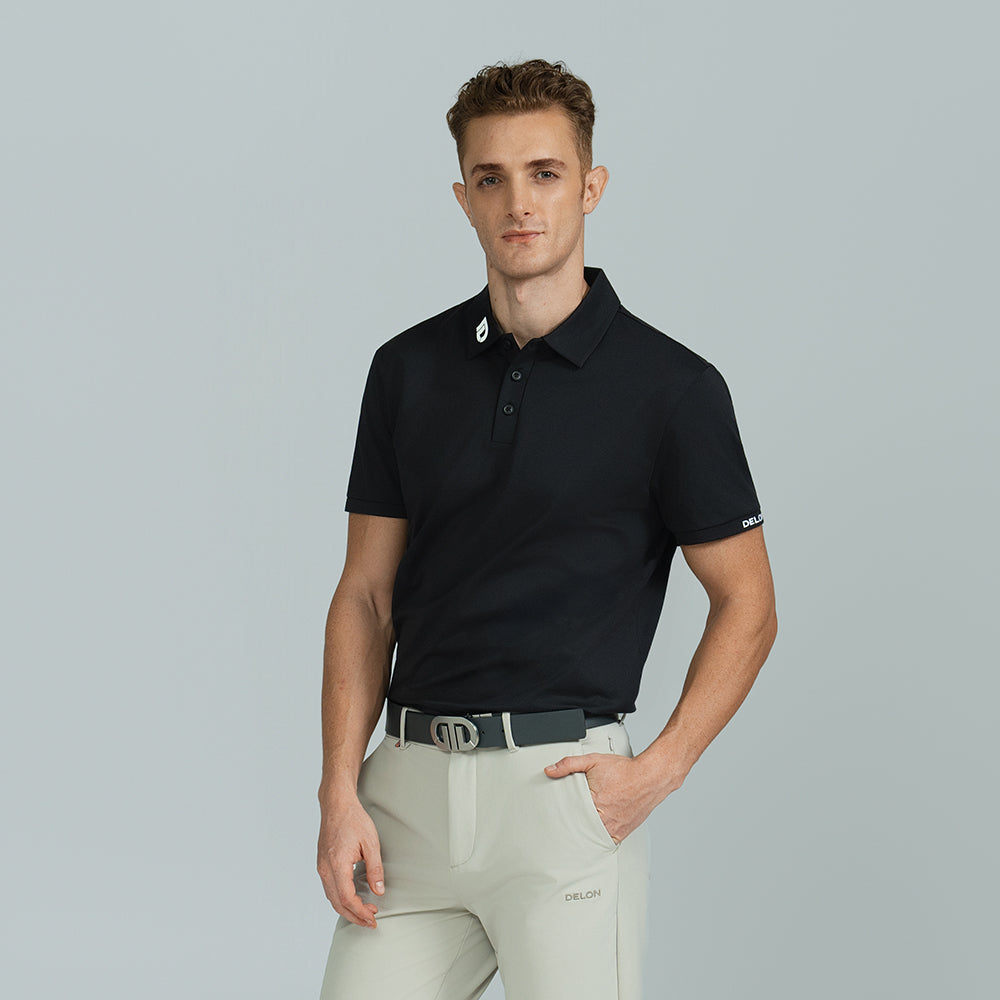 AeraFlex 'D' Contrast Collar Men Polo