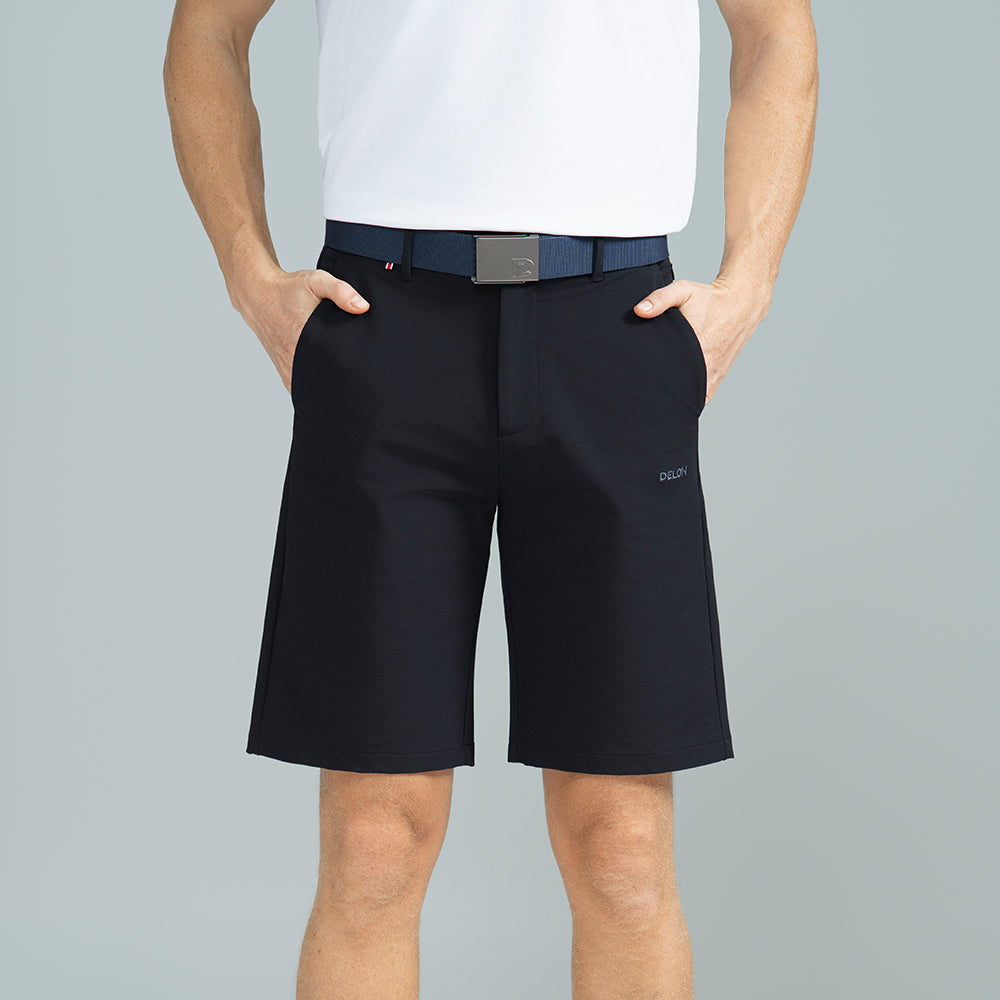 Men Sleek Motion Button Golf Shorts