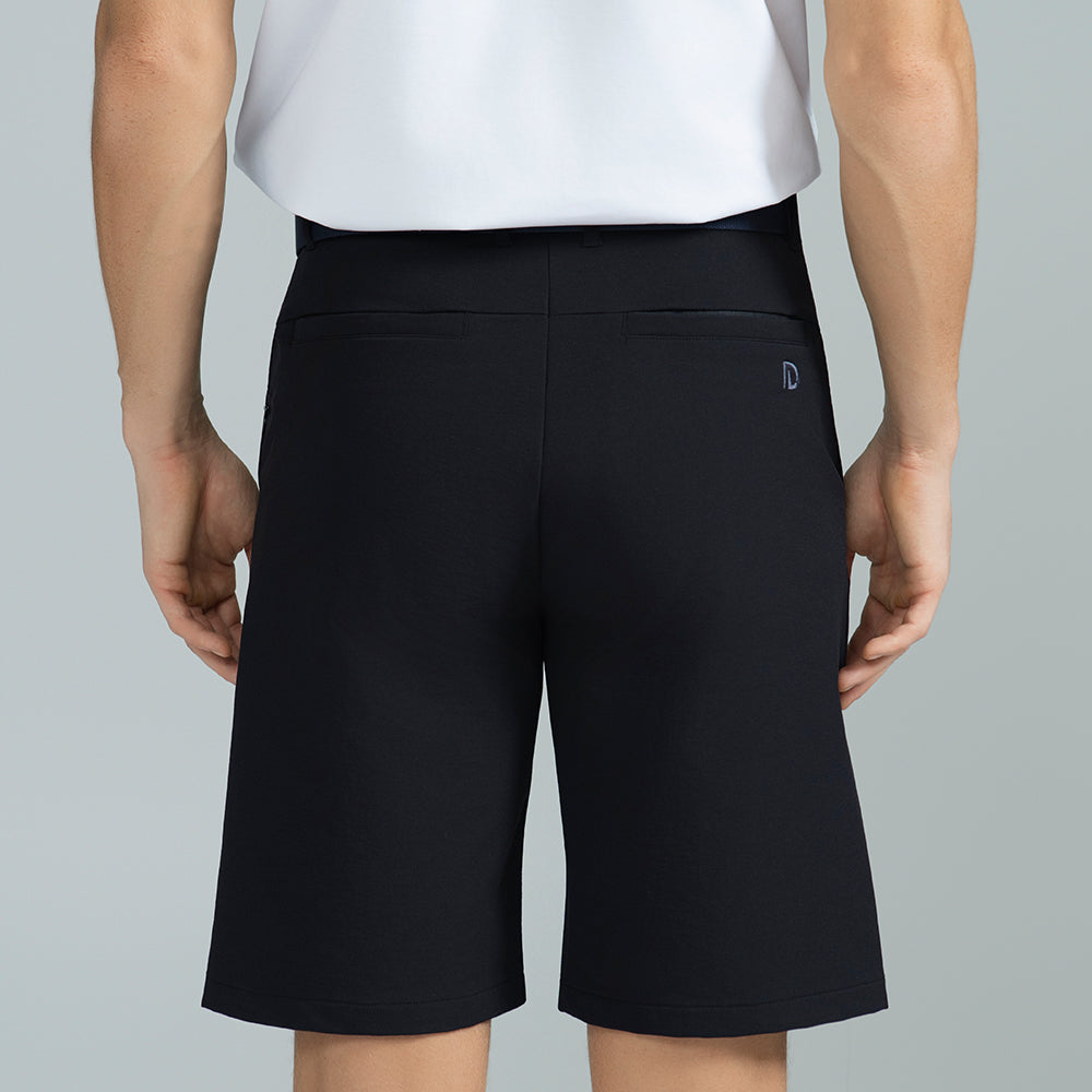 Men Sleek Motion Button Golf Shorts