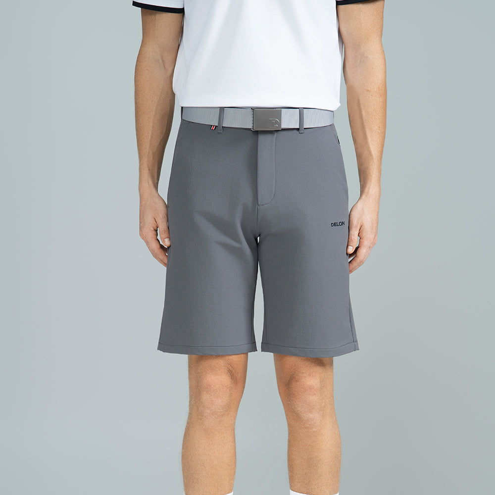 Men Sleek Motion Button Golf Shorts